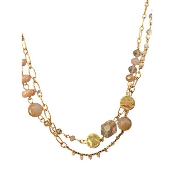 NWT Style &Co gold tone hardware different shades of pink beads - Picture 2 of 3